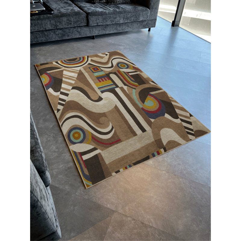 Tapis rectangulaire Vittorina, Tapis de couloir 4 pi x 8 pi 3 po