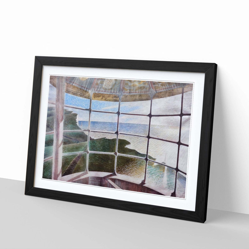Window by Eric Ravilious - Framed Print, Black