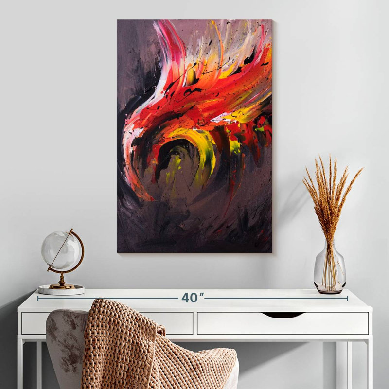 Brampt Abstract Phoenix, 30" H x 20" W