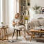 Chaise d'appoint rembourrée en similicuir Chardee-1647928893