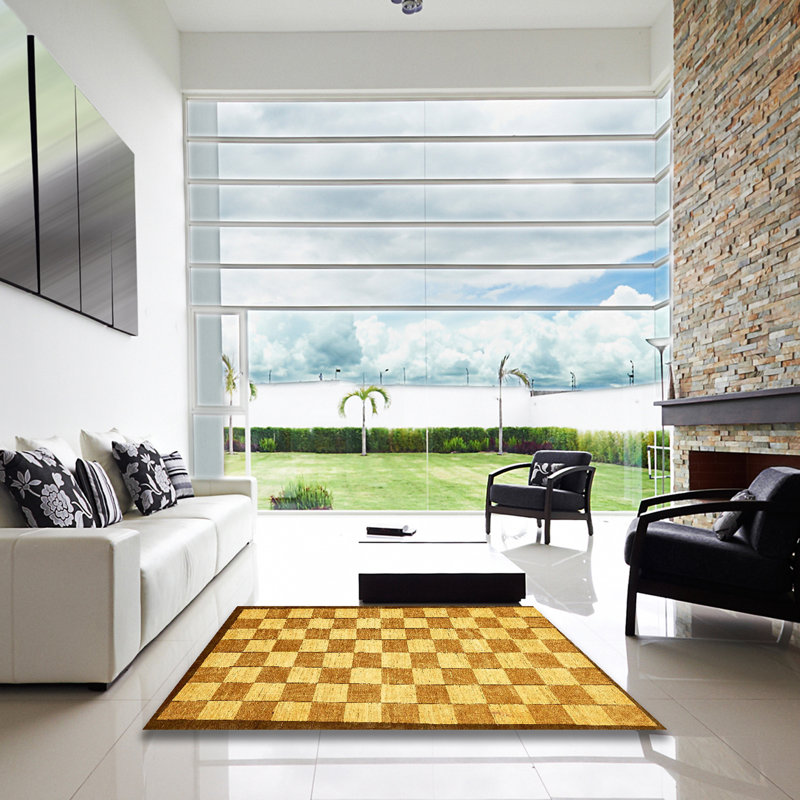 Abstract Indoor Rug, Square 7'
