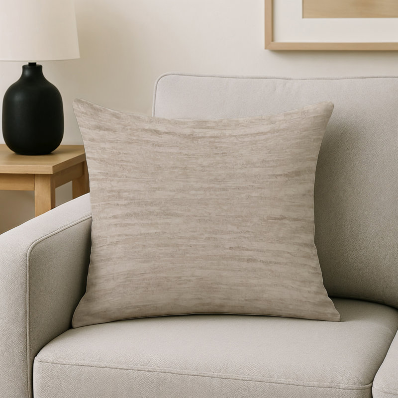 Coussin décoratif intérieur et extérieur Modern, Gris abstrait 5, Carré 20 po