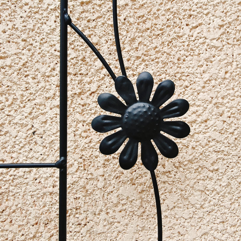 Treillis Mirain, H 71 po x l 40 po x P 1 po, Noir