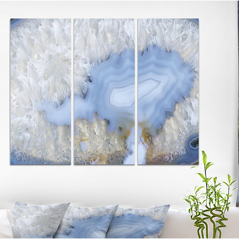 « blue agate », reproduction de photo à multiples images sur toile tendue