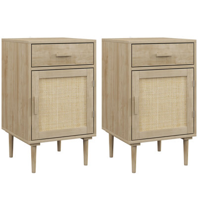 40cm W Manufactured Wood Bedside Table