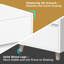 Table de chevet en polyfurniture MDF (2 tiroirs)-101635643