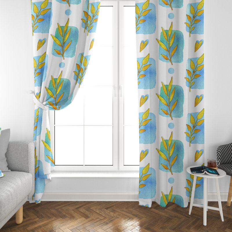 Katherina Room Darkening Curtain Pair, 20" W x 52" L