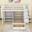 Full Over Twin Wooden Bunk Bed With 5 Drawer And Staircase And Wardrobe-1802485200