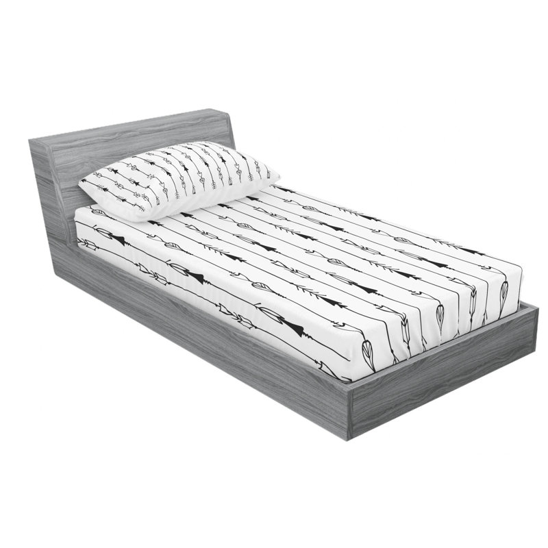 Microfiber Sheet Set, Twin Sheet Set with Fitted Sheet