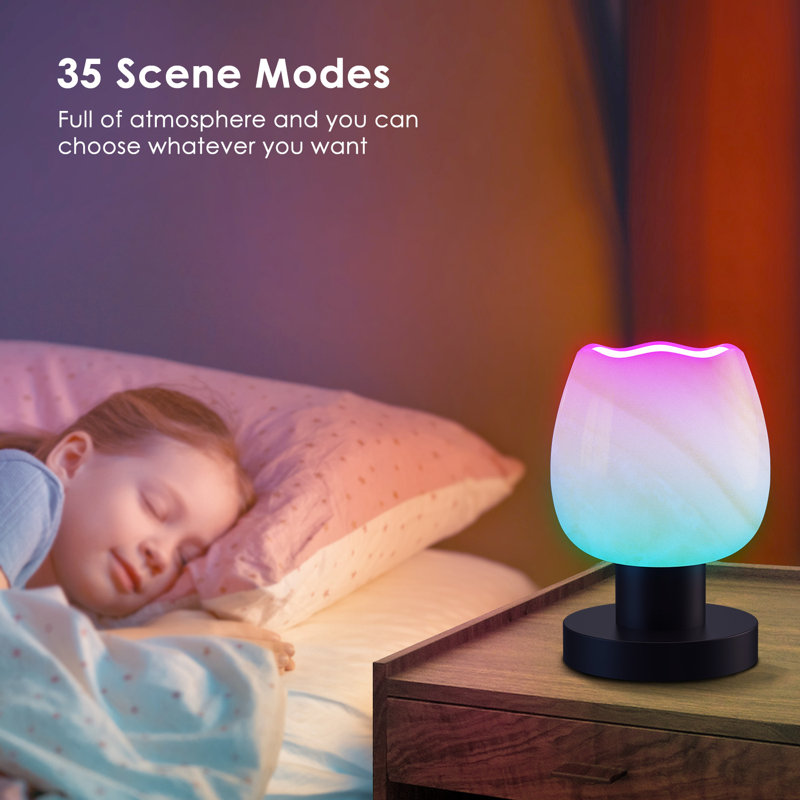 Smart Colourful Bedside Table Lamp For Bedroom Nightstand Lamp Decor