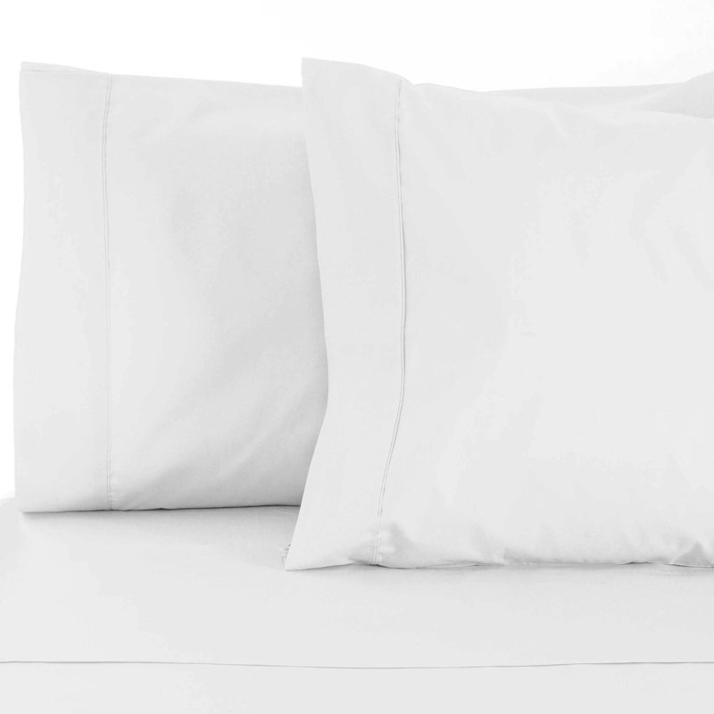 Edmont Certified Egyptian Cotton 530 Thread Count Solid Pillowcase, King, White
