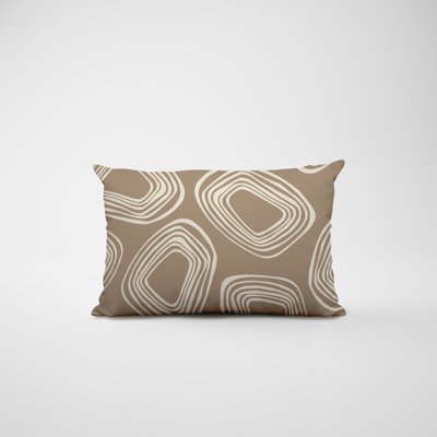 Housse et insert de coussin rectangulaire en polyester pour l'intérieur et l'extérieur