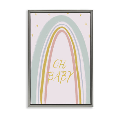 Oh Baby Rainbow Floating Frame, design by Lucille Price