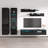 100" Modern Floating Wall Mounted Entertainment Center with 16-Color LED Lighting, High Gloss Finish-1685587096