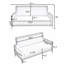 57" Comfortable Double Sofa: With Built-In Storage Function, It Is Suitable For Living Rooms, Apartments And Home Offices, And Can Also Play With Practical Aesthetics-2015994925