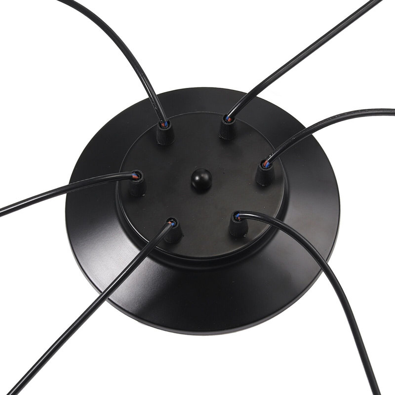 Nassau 6 - Light Black Cluster Pendant