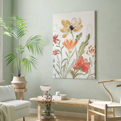 Garden Melody in Bloom III Print on Canvas