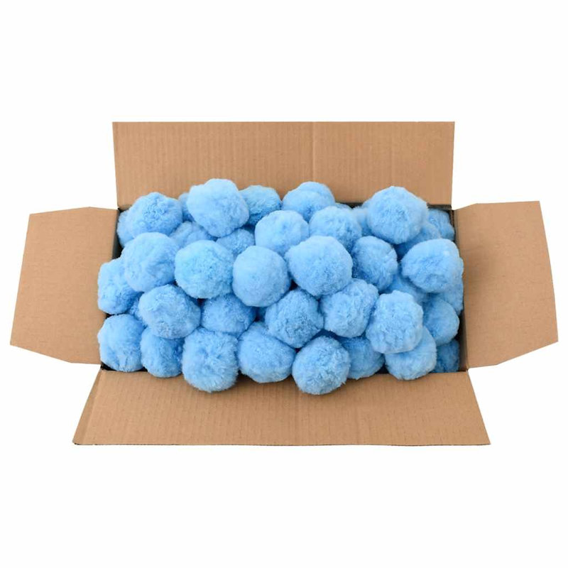 vidaXL Odor Removal Pool Filter Balls Polyethylene Beach Filter Fiber Ball, Blue