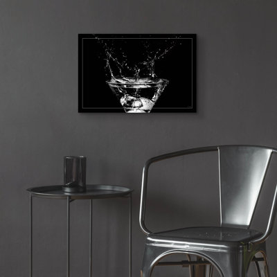 Art mural en verre Martini Splash 14 'par Gordon Semmens