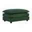 Canapé modulaire surdimensionné en L modulaire avec repose-pieds réversible, chenille verte