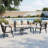 U_STYLE Outdoor Seating Set with Iron Frame & Cushions-748971861