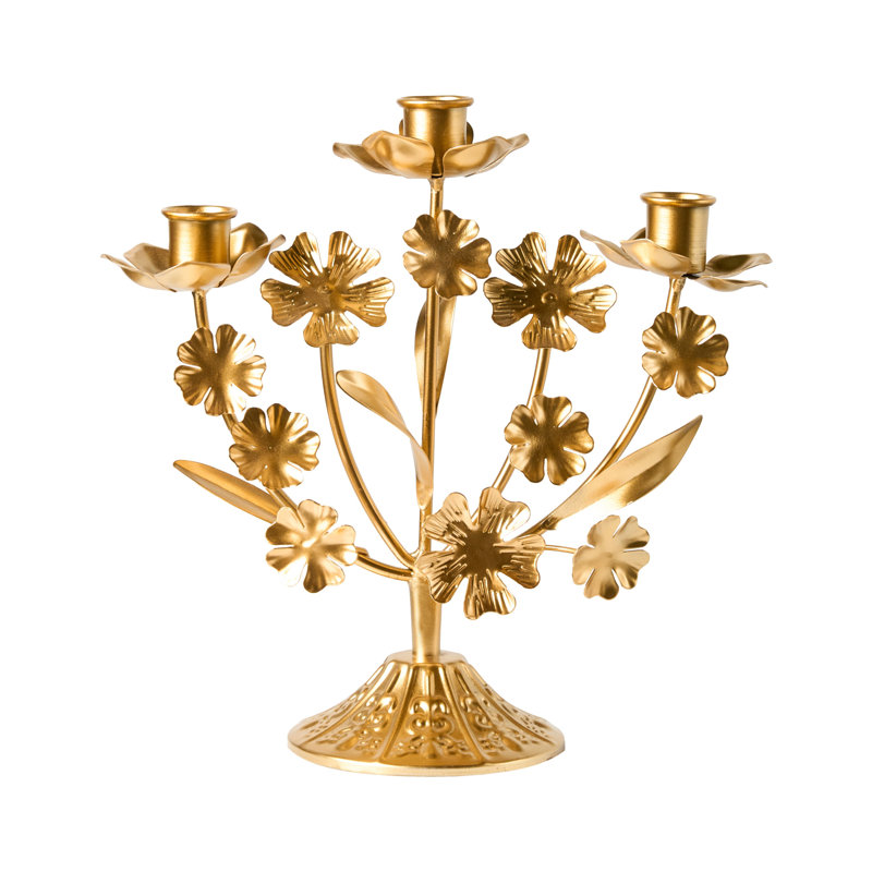 RAMADA 25Cm Metal Tabletop Candelabra