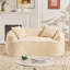 Canapé courbé en chenille pour deux personnes avec accoudoirs et coussins, pour petits appartements et installation facile-687676868-687676871