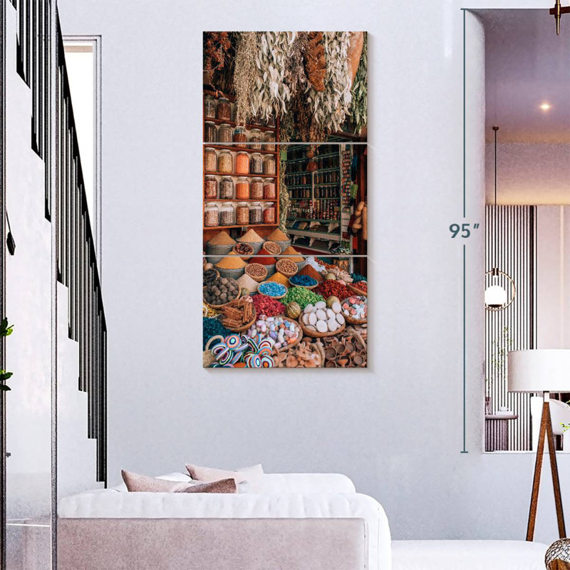 Spice Shop, 75" H x 36" W