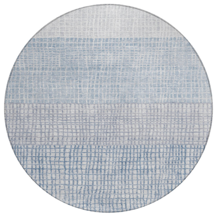 Machine Washable Indoor/Outdoor Xhevrie Sky Rug