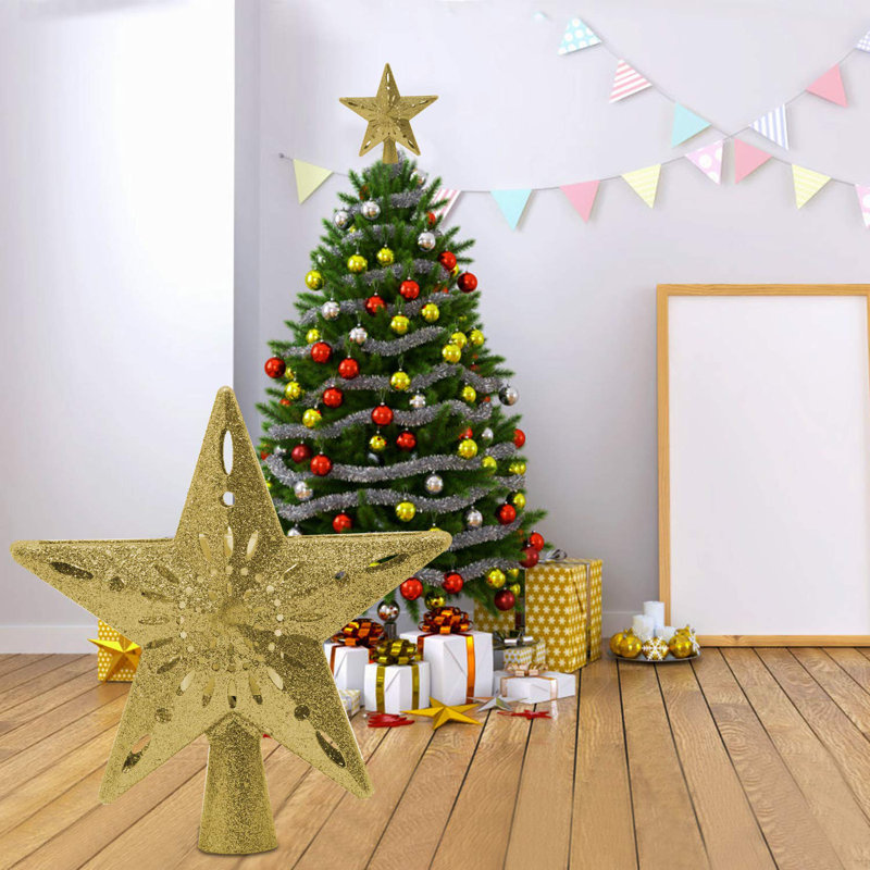 Décoration pour sommet de sapin de Noël Jaymien, Or