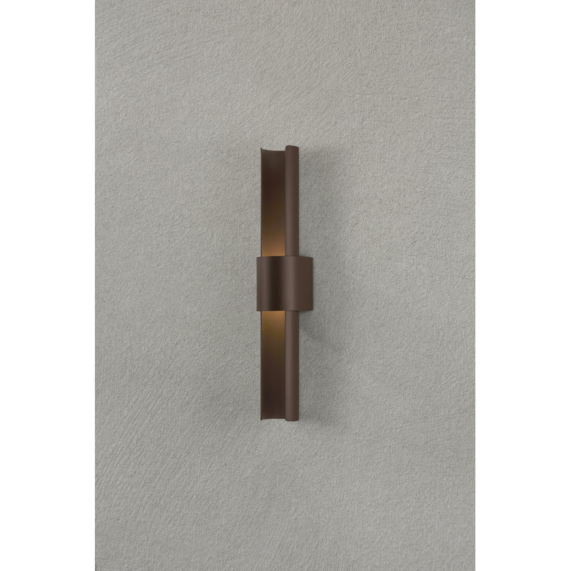 Ossian 4.75" 1-Light Dimmable Integrated LED Exterior Cylinder Wall Sconce