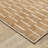 Orion Modern Geometric Lines Rust/ Beige Area Rug-180822006