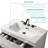 Integrated White Ceramic Basin, Drain Not Included
