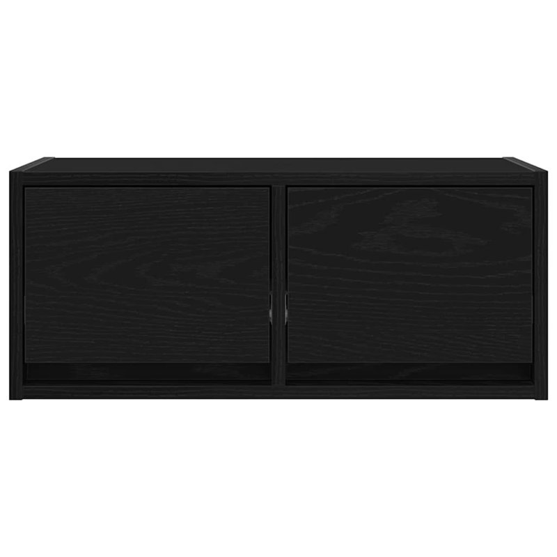 TV Cabinet 31x25.5 Cm Engineered Wood, 60 cm, Black Oak