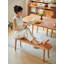 Banc minimaliste et moderne en bois d'hévéa pour salon et entrée-1003980914