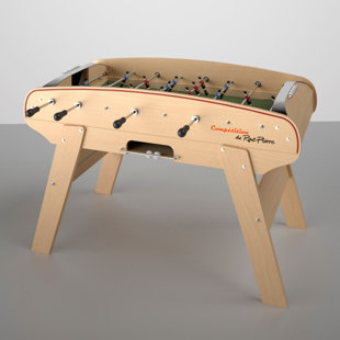 René Pierre 61'' L Solid Wood Foosball Table with Telescopic Rods