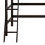 Lit mezzanine simple en bois massif avec échelle-193428067