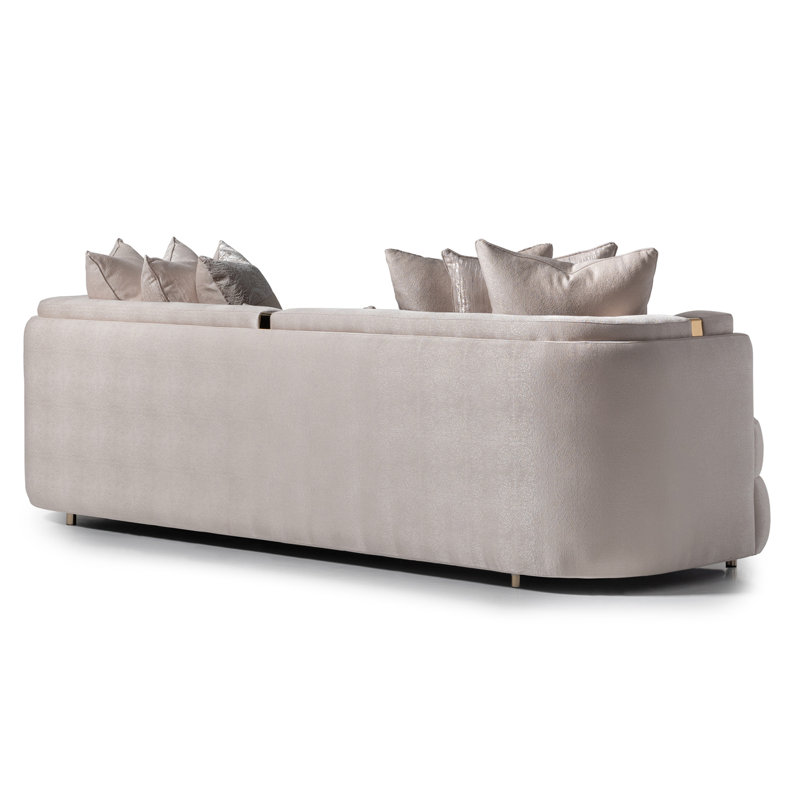Carmela 102'' Square Arm Curved Sofa