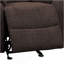 Fauteuil inclinable brun avec accoudoirs coussinés