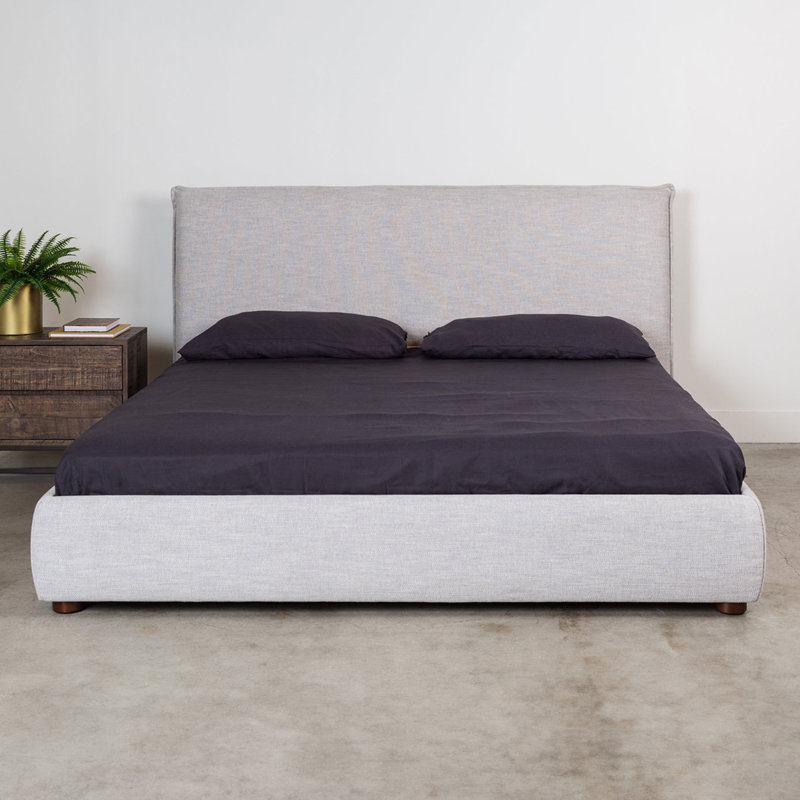 Timothy Upholstered Platform Bed - Elegant & Low Profile