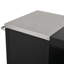 Grande table de gril 72,4 "pour grand gros œuf vert, chariot de barbecue extérieur en métal avec table de préparation escamotable