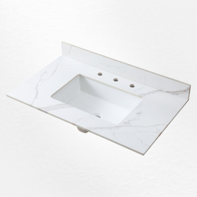 37'' Single Bathroom Vanity Top with Sink