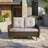 Mickala Patio Glider Bench - Outdoor Rocking Loveseat With Sturdy Frame And Cushion Seats-1050980868-1050980869