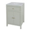 Celine 24 po W - Meuble-lavabo en marbre, vert sauge