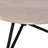 Avely Modern Round Wood and Metal Coffee Table-879190858