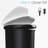 Simplehuman 50 Liter / 13 Gallon Semi-Round Kitchen Step Trash Can with Secure Slide Lock, Plastic-11266104