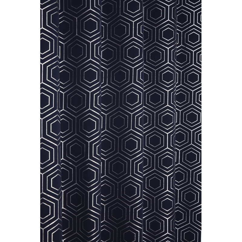 Hartford Room Darkening Sliding Panel Pair, Width 168 x Drop 183cm, Navy