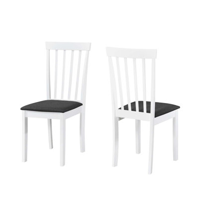 Ensemble de 4 chaises de salle à manger en bois Kazuha - Chaise d'appoint rembourrée moderne pour la cuisine