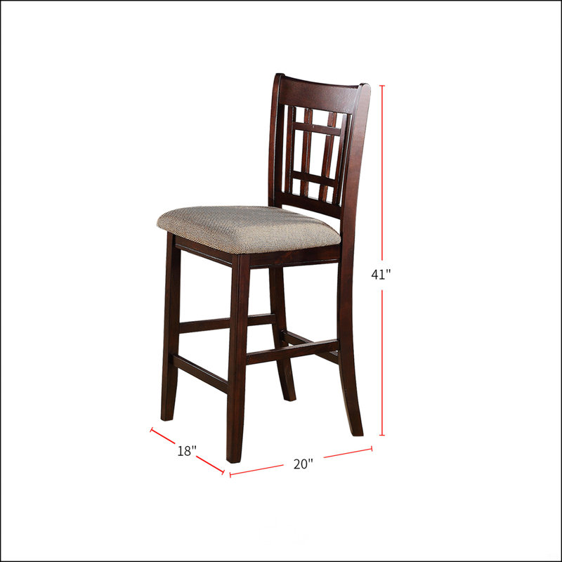 Chaise en hauteur avec siège rembourré beige
