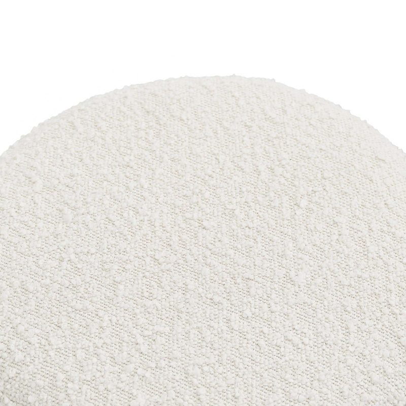 Wesley Ivory Boucle Stool